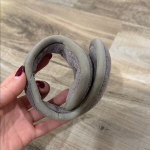 Lightly worn Gray Fleece Ear Warmers expandable